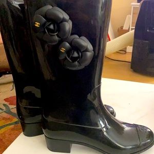 Black Chanel Boots